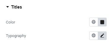 Checkout Page title style settings in Elementor