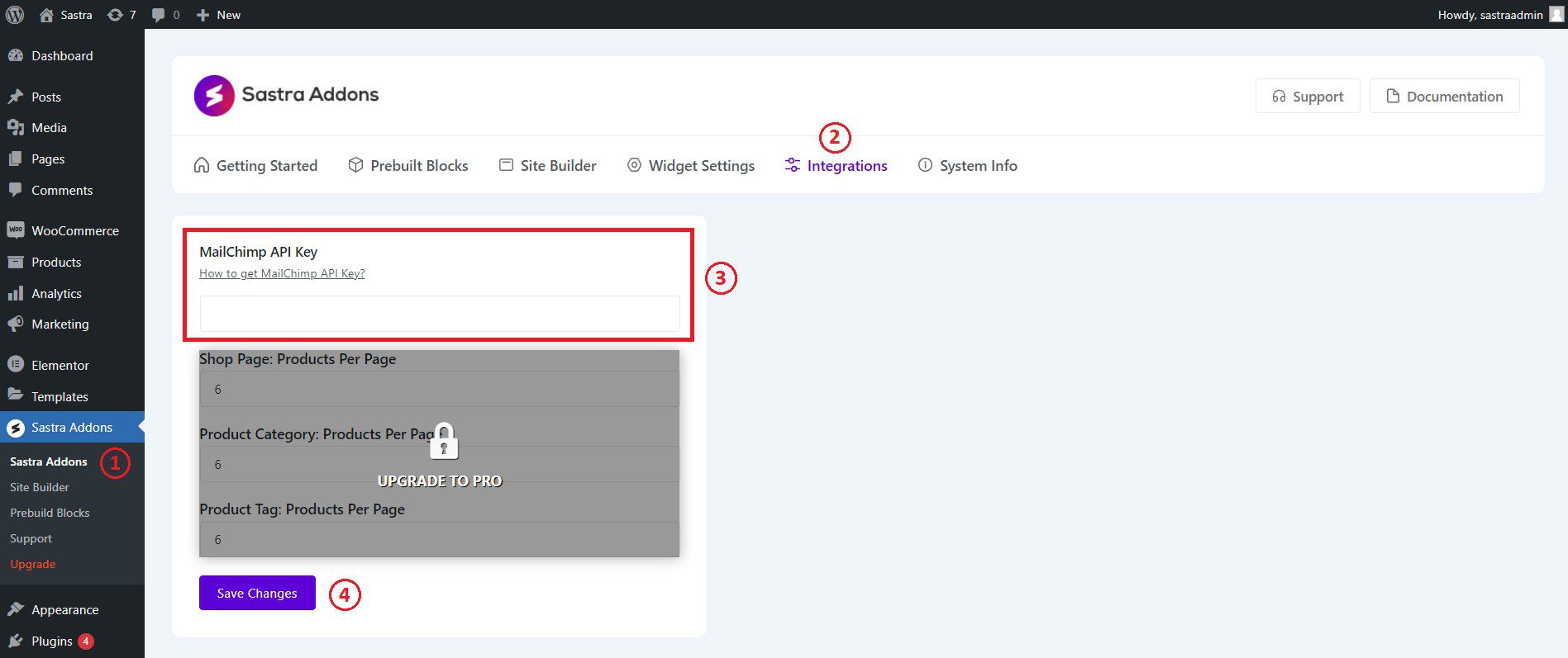 MailChimp for Elementor