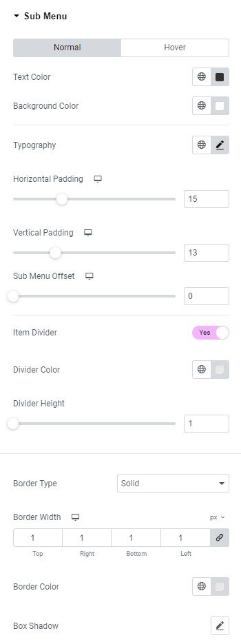 Spexo Nav Menu Widget for Elementor