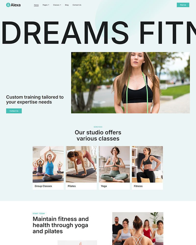 spexo-fitness-elementor-template