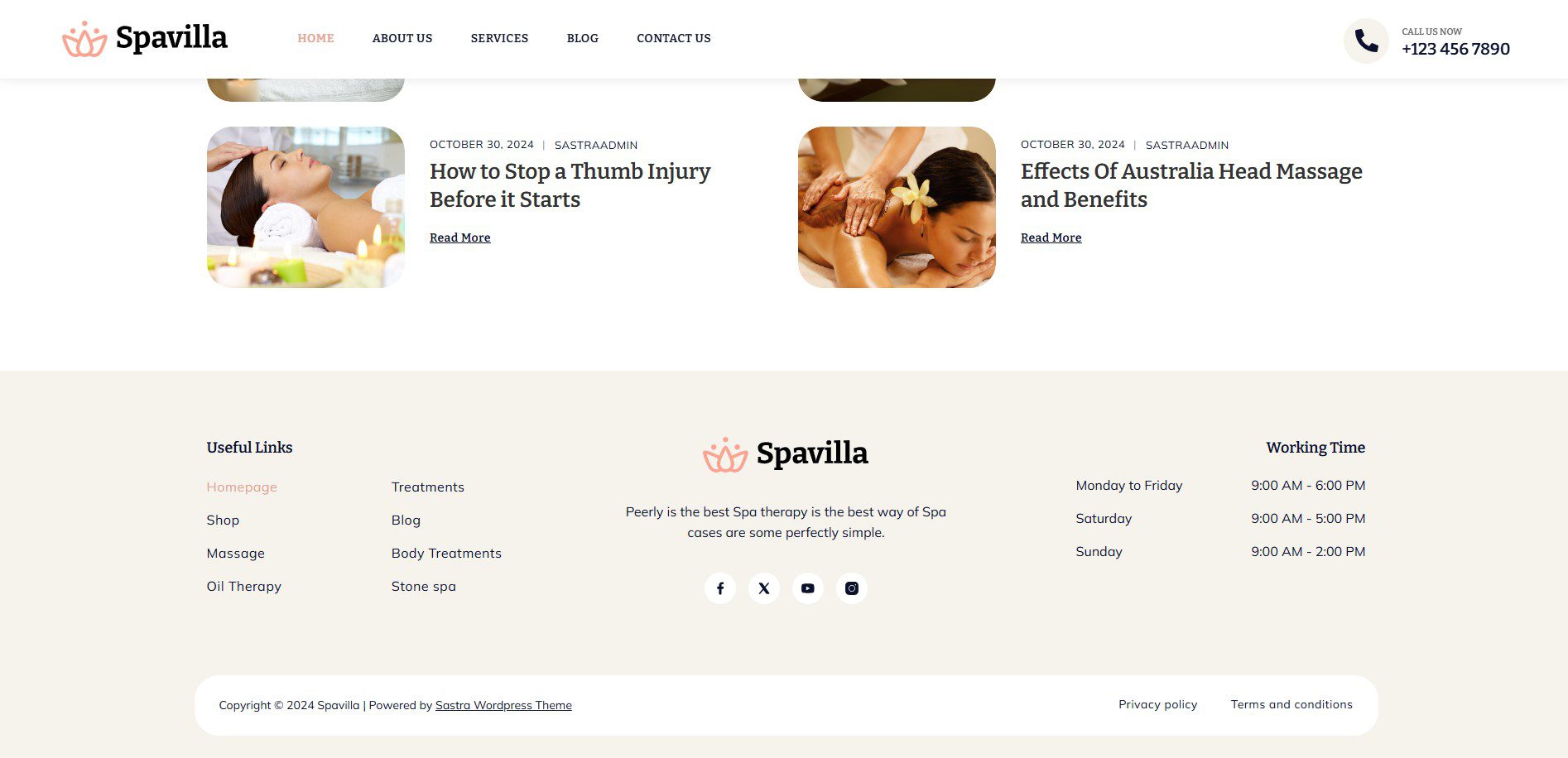 Customize Footer Spexo Elementor Addons