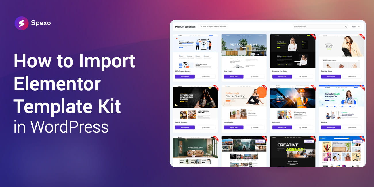How to Import an Elementor Template Kit in WordPress